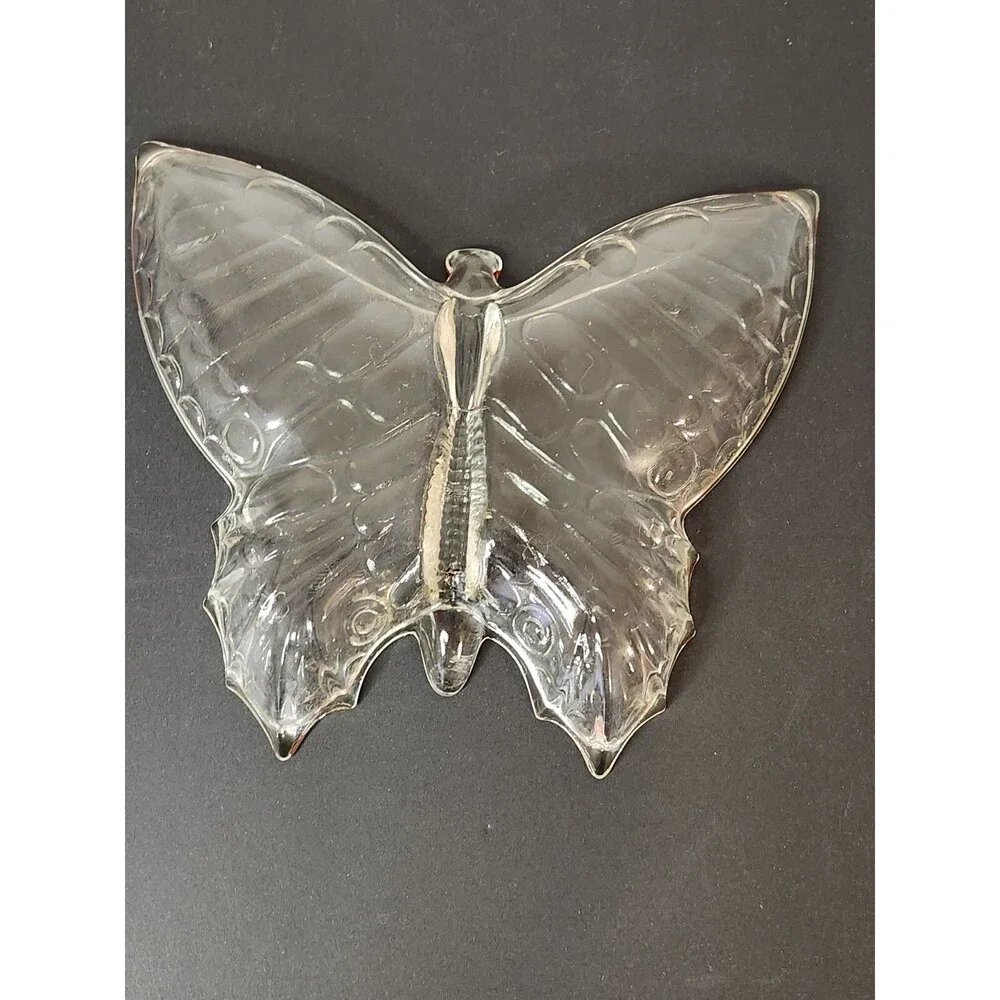 Vintage Indiana Butterfly Carnival Candy Glass Bowl